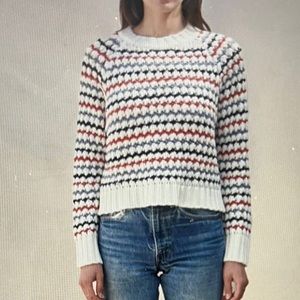Sundry cream wool-cashmere cropped sweater